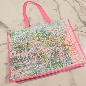 Lilly Pulitzer Reusable Palm Beach Market Shopper Tote Bag